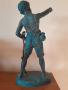 Стара авторска бронзова фигура,статуетка, снимка 9