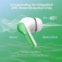 Нови Зелени Bluetooth 5.3 Безжични Слушалки с ENC Шумопотискане и Мощен Бас, снимка 7