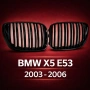 Нови Двойни M Решетки (Бъбреци) BMW X5 E53 от 1999г до 2006г - Черен Гланц, снимка 3