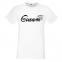 Мъжка тениска за ергенско парти GROOM Disney 01, снимка 1 - Тениски - 33018134
