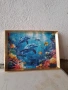 Диамантен гоблен делфини-готов и рамкиран, снимка 4
