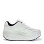 Дамски спортни обувки с анатомична подметка тип уолкмакс в бяло , снимка 1 - Маратонки - 40322532