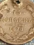 Сребърна монета 15 копейки 1878г. Руска империя продупчена за КОЛЕКЦИЯ 31767, снимка 3