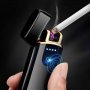 Ветроустойчива луксозна електронна запалка за подарък ток волтова дъга, снимка 1 - Запалки - 29056216