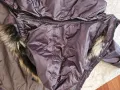 Зимно яке топло промазано срещу вятър с качулка дълго XXL, снимка 10