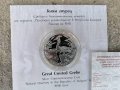 Сребърна монета 10 лева 2022 година Голям Гмурец , снимка 2