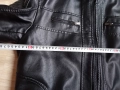 мъжко зимно кожено яке с подплата, еко кожа, изкуствена кожа, снимка 3