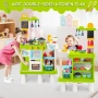 Детска кухня deAO ZXZQGL-01 54 части унисекс в зелено, снимка 7