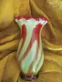 Ваза двуцветно кристално стъкло, ръчна изработка, снимка 1