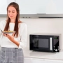 Микровълнова с грил Black+Decker – 23L, 900W, 9 автоматични програми, 5 нива на мощност,  детска защ, снимка 4
