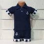 Ново детско моряшко комплектче тип Lacoste с яка, 5-6 години, снимка 3