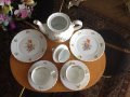 Vintage 1909-1925. Нов. Немски сервиз за кафе/чай и десерт за двама, кана и 2 тройни сета., снимка 10