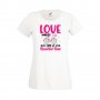 Дамска тениска Свети Валентин Love Makes A Beautiful Ride, снимка 3