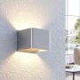 Lindby Lonisa LED стенна лампа, вътрешна стенна лампа (модерна) от алуминиев метал за всекидневна и 