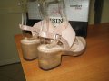 Дамски сандали м.127 естествена кожа пудра-намаление, снимка 3