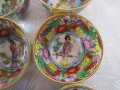 12 невероятни японски рисувани чаши с гейши, малки, стари, снимка 9