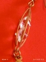 Позлатени обеци SWAROVSKI с висящ контур и шлифована висяща капка 17596, снимка 4