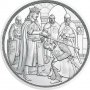 10 евро австрийска сребърна монета "Войник с ризница и меч" 1/2 oz , снимка 2
