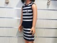 Нова детска моряшка рокличка с Пеплум и трансферен печат Котвичка, снимка 9