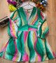 Нова шарена вталена рокля, снимка 1 - Рокли - 43271700