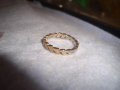 ПОЗЛАТЕН ИНТЕРЕСЕН ДИЗАЙН МОДЕН ПРЪСТЕН ХАЛКА БЛАГОРОДНА СТОМАНА 27711, снимка 4