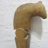 Стар дървен бастун, дърворезба, снимка 1 - Други ценни предмети - 28951212