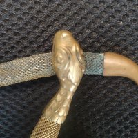 стар метален колан-змия, снимка 2 - Други ценни предмети - 37837247