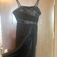 Дълга черна рокля, снимка 5 - Рокли - 33358090