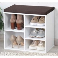 Немски шкаф за обувки с възглавница за сядане, снимка 3 - Шкафове - 36533186