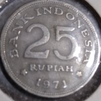 25 рупии Индонезия 1971, снимка 1 - Нумизматика и бонистика - 38669423