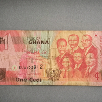 Банкнота - Гана - 1 седи | 2010г., снимка 1 - Нумизматика и бонистика - 44878278