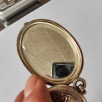 Стар Сребърен медальон с две огледала, снимка 6 - Колиета, медальони, синджири - 43282827