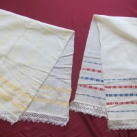 19 век 2 броя Ръчно тъкани Кърпи, снимка 2 - Антикварни и старинни предмети - 27113970