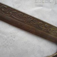 Дълъг стар нож за писма Италия орнаменти маркировка, сабя, снимка 3 - Други - 28882931