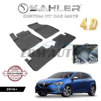 Гумени Стелки SAHLER 4D RENAULT MEGANE 4 HB 2016 +, снимка 1 - Аксесоари и консумативи - 44089324