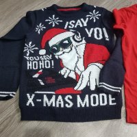 Коледни пуловери и тениска 146-152см, снимка 2 - Детски пуловери и жилетки - 43406416