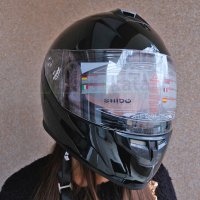 Каска за мотоциклет SHIDO Integral (вградени слънчеви очила), снимка 8 - Аксесоари и консумативи - 43804234