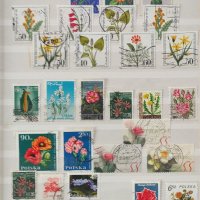 Пощенски марки/ цветя/ 130 бр., снимка 3 - Филателия - 40402859