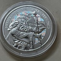 1 oz Сребърна монета "Мерлин" 2023 - Великобритания, снимка 3 - Нумизматика и бонистика - 43710248