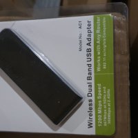 Безжичен двулентов  USBадаптер, снимка 1 - Друга електроника - 43715581