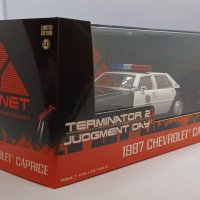 Chevrolet Caprice Metropoliten Police 1987 от филма Терминатор-2 - мащаб 1:43 Greenlight нов в кутия, снимка 12 - Колекции - 44065425