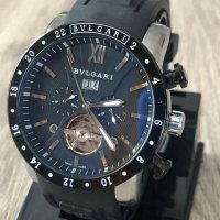 Продавам Bvlgari Модел Diagon Black мъжки стилен часовник, снимка 1 - Мъжки - 26156920