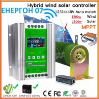 Хибриден МРРТ контролер WIFI за ветрогенератор + соларни панели 1500w, снимка 1 - Друга електроника - 39871582
