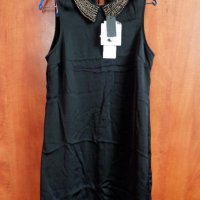 VILA  дамска черна рокля, официална / ежедневна / вечерна / нова, с етикет, черна, снимка 8 - Рокли - 18539283