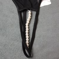 Sinful M/L регулеруеми в талията еротични прашки с перлена броеница, снимка 4 - Бельо - 43689652