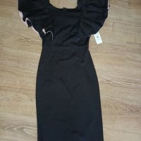 Нова черна рокля с етикет размер S, снимка 2 - Рокли - 37355795