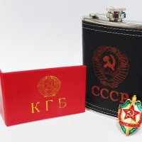 Комплект манерка СССР + удостоверение КГБ + значка КГБ., снимка 2 - Други - 43659464