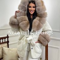 Луксозни дамски палта от естествен косъм и кашмир, снимка 5 - Палта, манта - 39542109