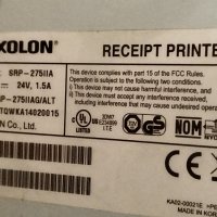 Мини принтерът за касови бележки BIXOLON SRP-275 II A, снимка 11 - Принтери, копири, скенери - 43406261