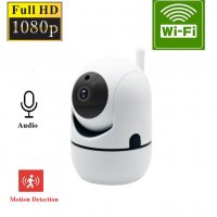 1080p P2P Wifi камера със звук Lan IP Безжична с нощно виждане camera Бебефон видеонаблюдение, снимка 1 - IP камери - 40037721